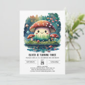 Waterverf Bos Schimmels Verjaardag Kaart (Staand voorkant)