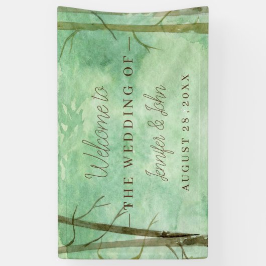 Waterverf-bos Spandoek (Verticaal)