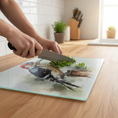 Waterverf Bos Specht Snijplank