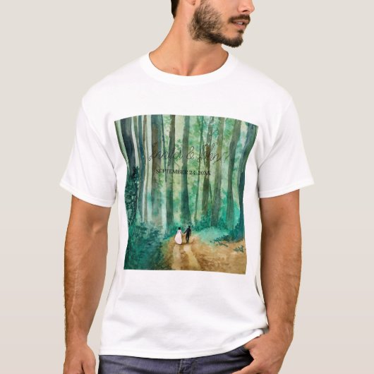Waterverf-bos T-shirt (Voorkant)