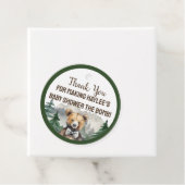 Waterverf bos, Teddybeer, Baby shower gunst Bedankjes Labels (In situ)