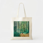Waterverf-bos Tote Bag (Voorkant)