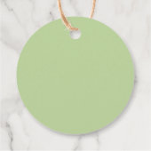 Waterverf Bos Varen Paddenstoelen Groen Script Bedankjes Labels (Achterkant)