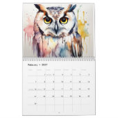 Waterverf Bos Vrienden Kalender (Feb 2027)