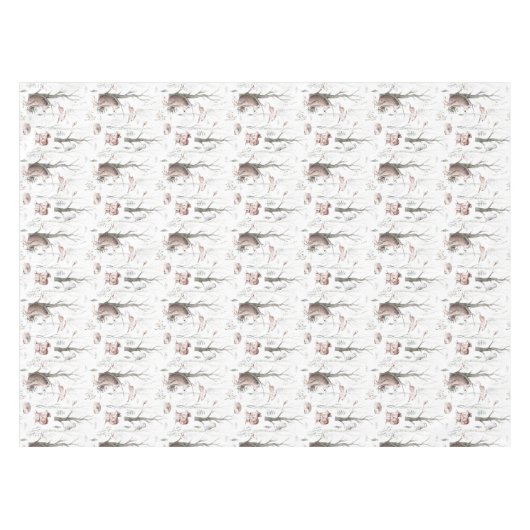 Waterverf Bos Vrienden Tafelkleed (Voorkant (Horizontaal))