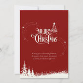 Waterverf bos vrolijke kerst Kaart (Voorkant)