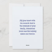 Waterverf bos vrolijke kerst Kaart (Achterkant)