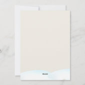 Waterverf bos vrolijke kerst Kaart (Achterkant)