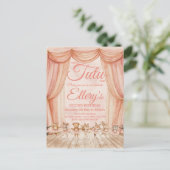 🎂 Waterverf Bosballetdanseres Uitnodigingen (Staand voorkant)