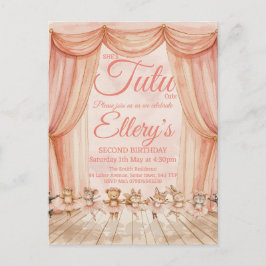 🎂 Waterverf Bosballetdanseres Uitnodigingen