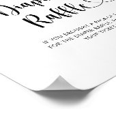 Waterverf bosbes - luierloterij poster (Hoek)