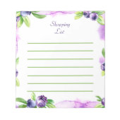 Waterverf bosbes notitieblok (Voorkant)