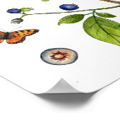 Waterverf Bosbessen botanisch Poster (Hoek)