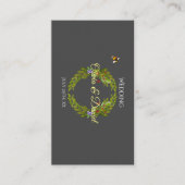 Waterverf bosbessen bruiloft informatiekaartje (Voorkant)