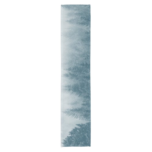 Waterverf bosbomen korte tafelloper (Voorkant)