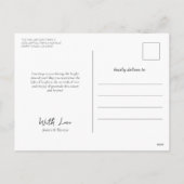 Waterverf Bosbomen met Grijs Elegant Lijst Feestdagenkaart (Achterkant)