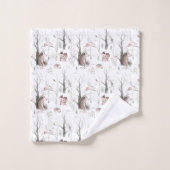Waterverf Bosdieren Bad Handdoek (Wasdoekje)