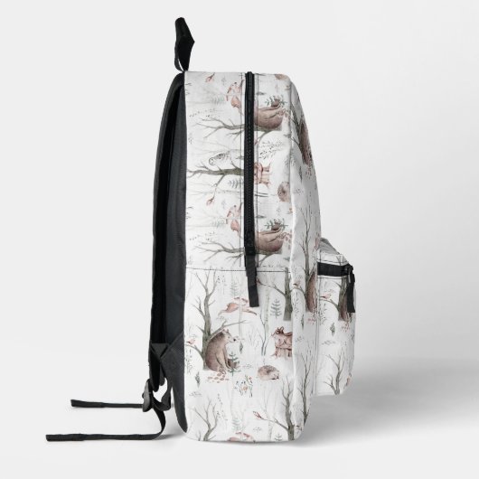 Waterverf Bosdieren Bedrukte Rugzak (Links)