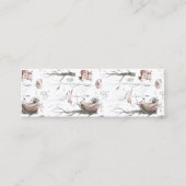 Waterverf Bosdieren Bladwijzer Mini Visitekaartje (Voorkant)