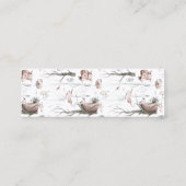 Waterverf Bosdieren Bladwijzer Mini Visitekaartje (Achterkant)