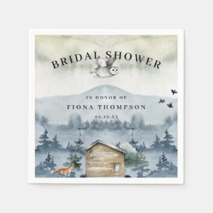 Waterverf Bosdieren Bruidsdiner Servet