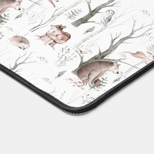 Waterverf Bosdieren Bureaumat (Hoek)