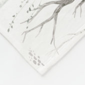 Waterverf Bosdieren Fleece Deken (Hoek)