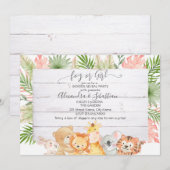 Waterverf Bosdieren Genderonderzoek Uitnodiging (Voorkant / Achterkant)