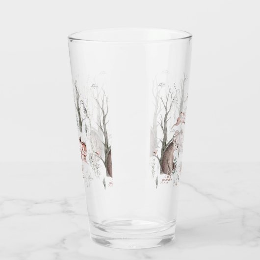 Waterverf Bosdieren Glas (Links)