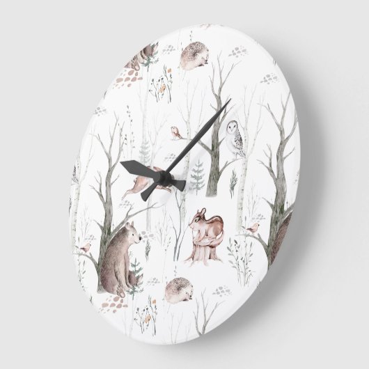 Waterverf Bosdieren Grote Klok (Hoek)