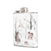 Waterverf Bosdieren Heupfles (Links)