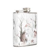 Waterverf Bosdieren Heupfles (Rechts)