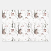 Waterverf Bosdieren Inpakpapier Vel (Voorkant)