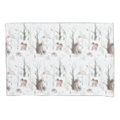 Waterverf Bosdieren Kussensloop (Voorkant)