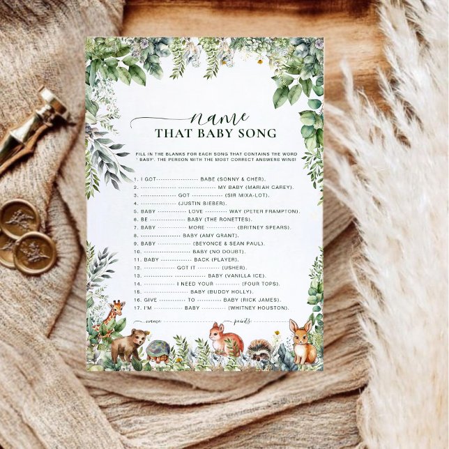 Waterverf bosdieren noemen dat Baby-lied (Creator heeft geüpload)