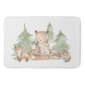 Waterverf bosdieren Schattigee Kinderen Badmat (Voorkant)