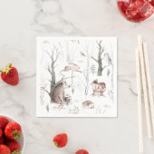 Waterverf Bosdieren Servet (Insitu)