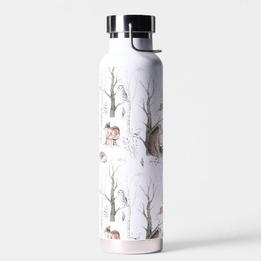 Waterverf Bosdieren Waterfles (Links)