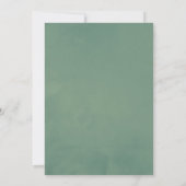 Waterverf bosgroen eucalyptus bruiloft bedankkaart (Achterkant)