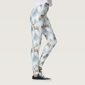 Waterverf Bosherten in de Winter (5) Leggings (Rechts)