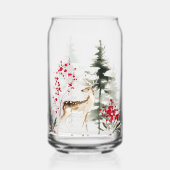 Waterverf Bosherten Vakantie Blikvorm Glas (Achterkant)