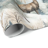Waterverf Bosherten Winter (1) Cadeaupapier (Rol Hoek)