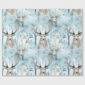 Waterverf Bosherten Winter (2) Cadeaupapier (Vlak)
