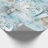 Waterverf Bosherten Winter (2) Cadeaupapier (Hoek)