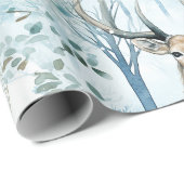 Waterverf Bosherten Winter (2) Cadeaupapier (Rol Hoek)