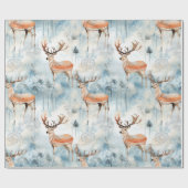 Waterverf Bosherten Winter (3) Cadeaupapier (Vlak)