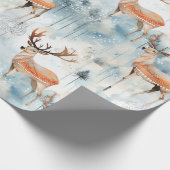 Waterverf Bosherten Winter (3) Cadeaupapier (Hoek)