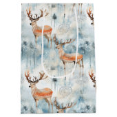 Waterverf Bosherten Winter (3) Medium Cadeauzakje (Achterkant)