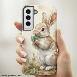Waterverf Boskonijn Natuur Samsung Galaxy Hoesje