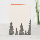 Waterverf Boslandschap Happy Earth Day Feestdagen Kaart (Achterkant)